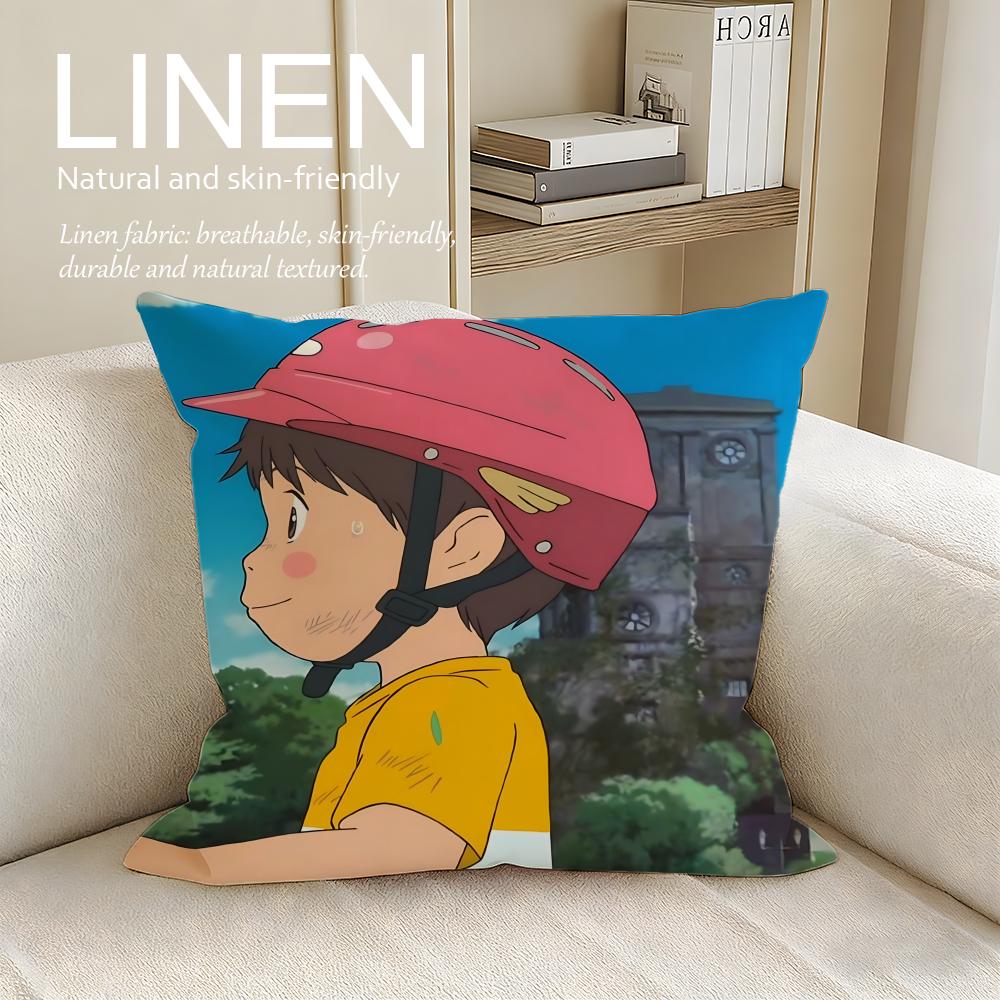 Animation Mirai Cushion Cover Pillowcase Set Pcs x x Breathable Washable Sofa Cushion Cover