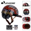 Uchoose Baseballová čepice Helma Motocykl Vintage Retro Helmy Summer Open Face Scooter Cruiser Chopper Gangster DS Muži Ženy Kid