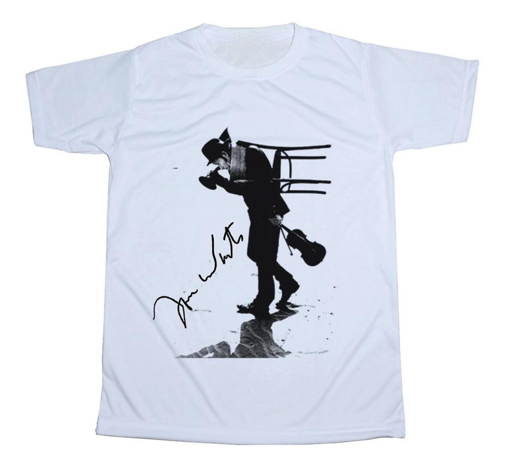 SALE Vtg Tom Waits Music Lover Heavy Cotton White All Size Unisex Shirt Unisex T-Shirt M