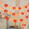 LED Heart String Lights for Qixi, Valentine's Day, Birthdays, Proposals, and Romantic Room Decor.
