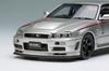 Make Up EIDOLON Scale Nismo R34 Prototype Tokyo Auto Salon 2001 Silver Finished Product EM791 1/43 GT-R Z-tune