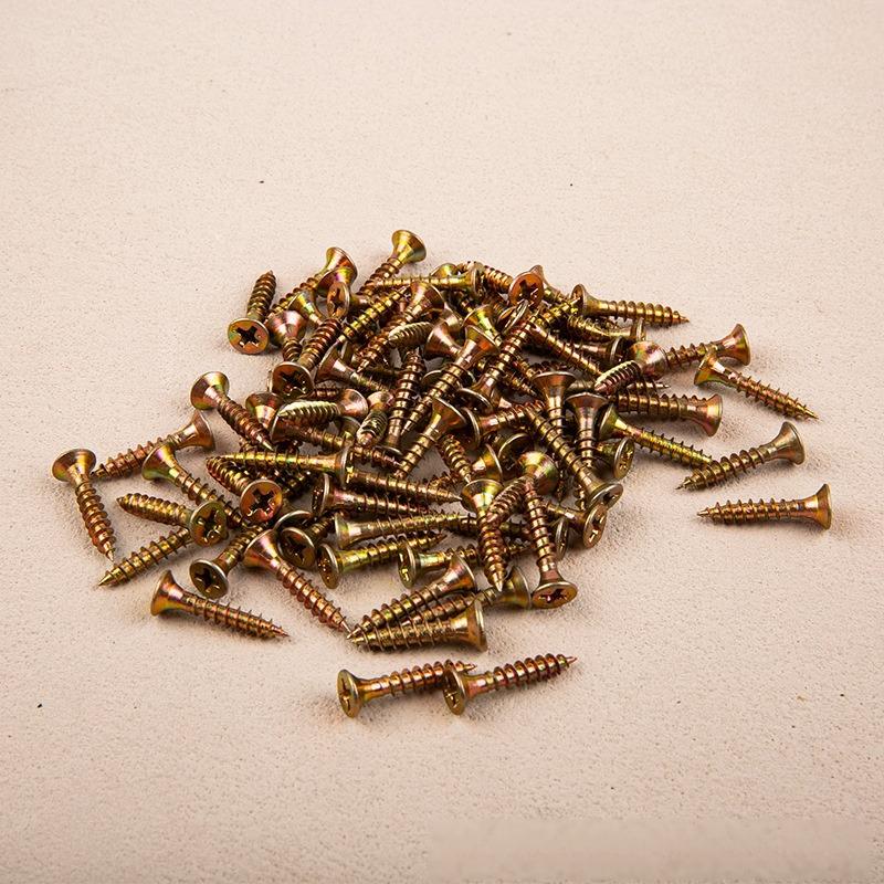 600pcs/box M3.5/4  12/16/20/25/30/45/50mm Cross Head Colored Galvanized Self-Tapping Screw Set