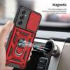 Coque de protection - booling - samsung galaxy a25 5g - rouge - antichoc - anneau rotatif