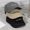 Simple fashion solid color embroidered letter short brimmed baseball cap spring and summer thin waterproof quick-drying cap