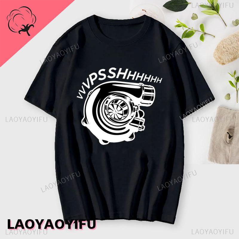 2024 New Turbo Spins Printing T Shirt for Unisex Summer Cotton Crewneck Tops Shirt Fashion Personality Tshirts Unisex Sweashirt Tee Unisex