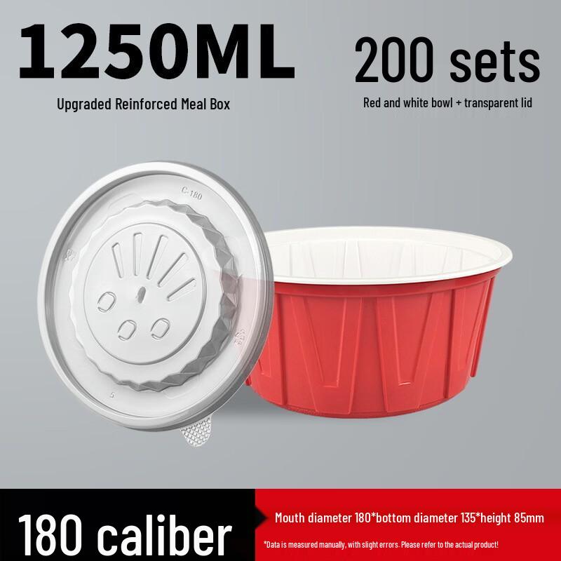 

Handun Disposable Round Corrugated Food Bowls with Lids