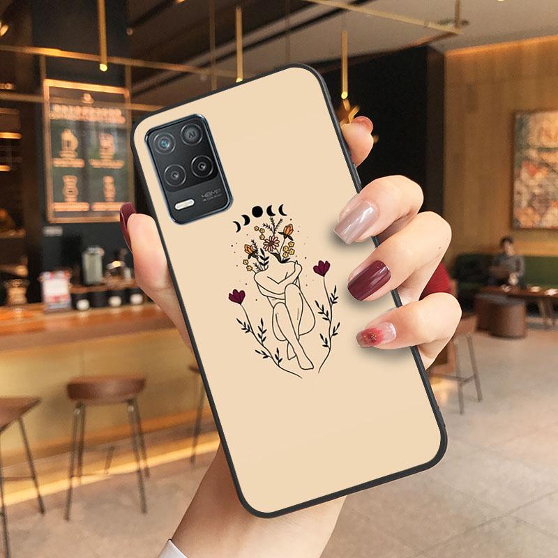 Art Flower Word Quotes Phone Case for OPPO Realme GT 2 Pro X2 Pro XT C25S 8 7 6 Pro 6i GT Master C3 C21 C21Y C11 X3 SuperZoom