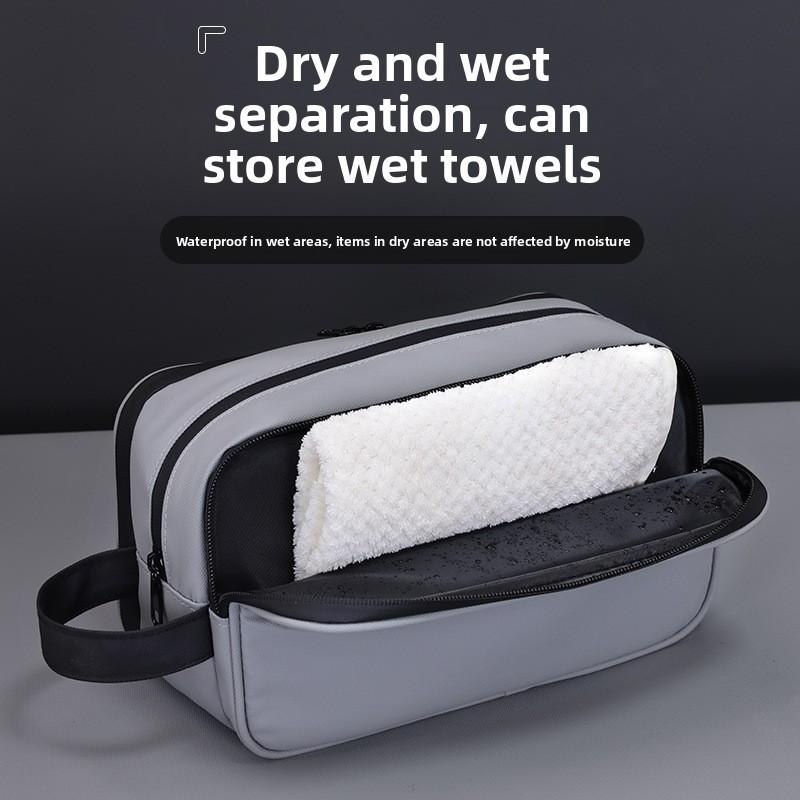 Waterproof Travel Toiletry Bag With Multiple Layers And Letter Pattern For Men And Women