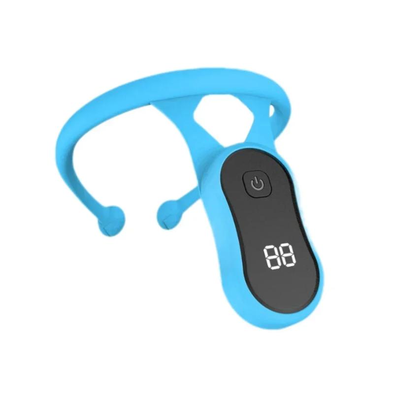 

Умный корректор осанки, бандаж для спины, массажер, пояс для тренировки осанки, детский корректор сутулости, тренажер, ЖК-дисплей, коррекция позы синий