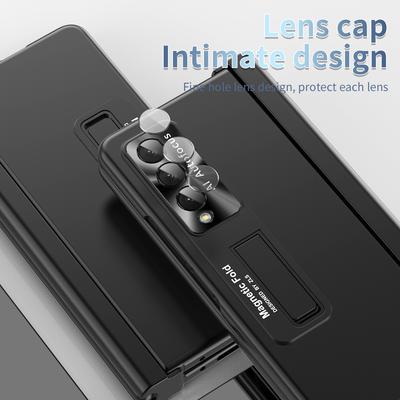 Anti-Scratch Tempered Glass Film Coque Case for Samsung Galaxy Z Fold4 5G Fold 4 Fold3 Fold 3 Shockproof S Pen Holder Cover