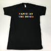Panic At The Disco P!ATD Merch Band Logo Double Sided Size Small Black T Shirt