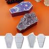 Halloween Pumpkin Coffin Storage Box Mold Epoxy Crystal Resin Silicone Mold for DIY Home Decoration Jewelry Storage