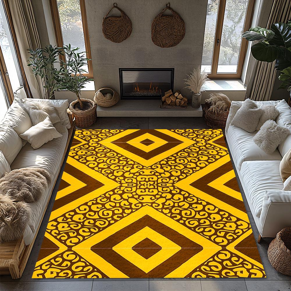 Area Rugs Vintage Persian Style Non Slip Washable Floor Mats Living Room Bedroom Home Decor Modern Abstract Pattern Soft Carpet