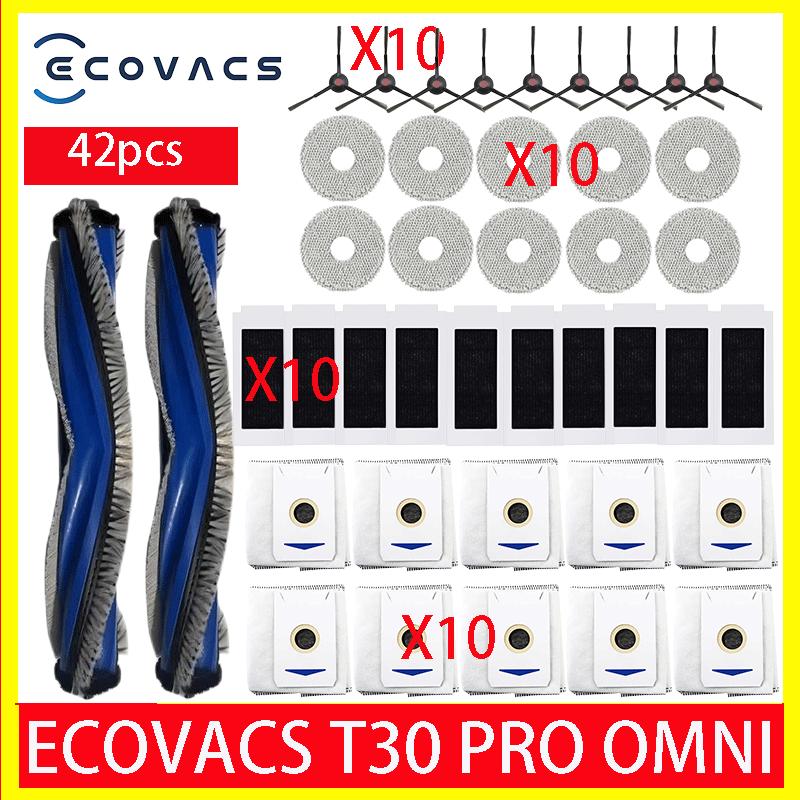 ECOVACS T30 PRO OMNI / T30S PRO / YEEDI M12 Pro+ Robot Vaccum Replacement Parts Dust Bag Main Side Brush Filter Mop Accessories