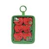 Cute Simulation Salmon Octopus Plush Keyring Soft Seafood Vegetable Bag Charm Unique Party Gift for Kids