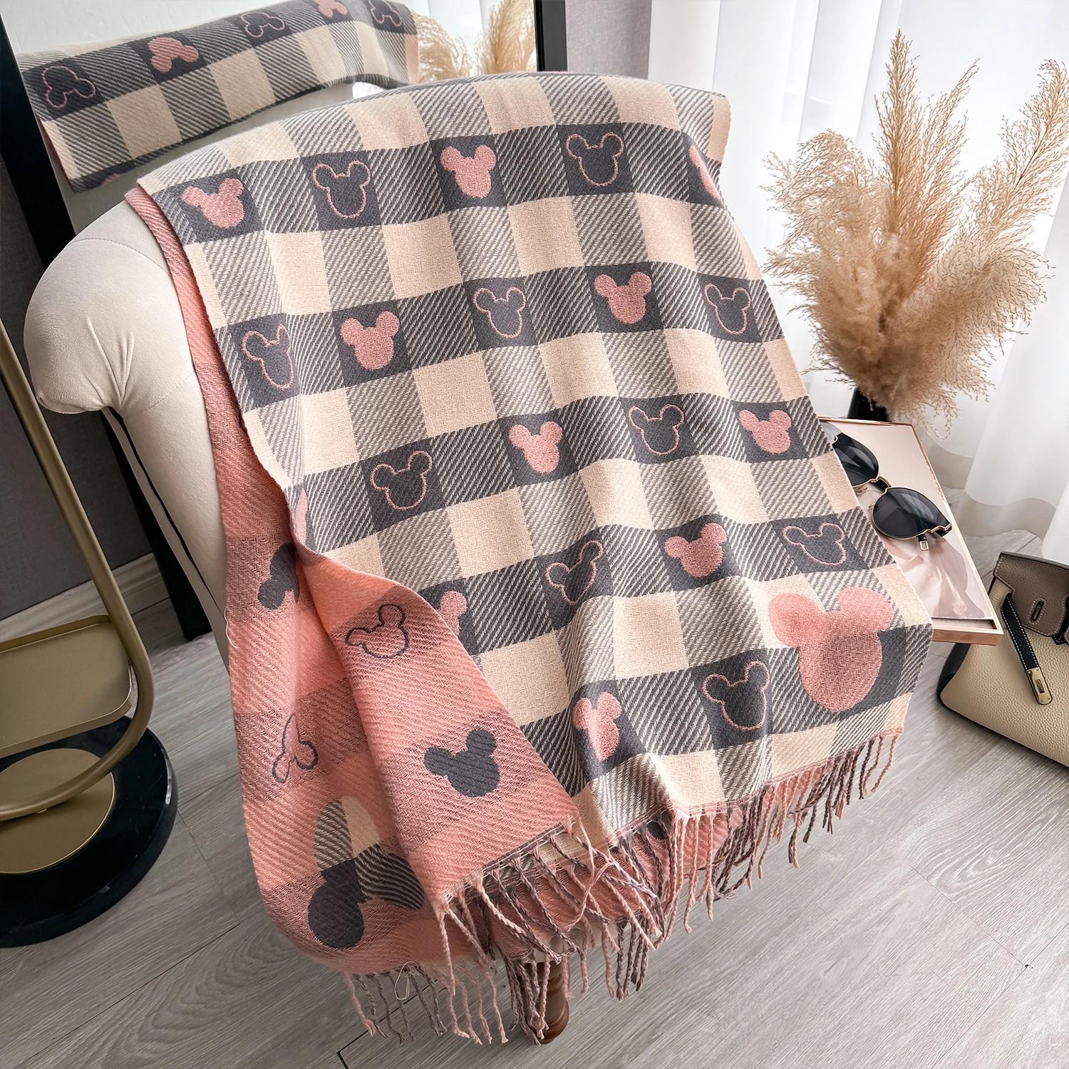 

2025 New Luxury Winter Thick Warm Scarf Women Cashmere Shawl and Wraps Pashmina Neckerchief Bufanda Female Long Tessel Echarpe