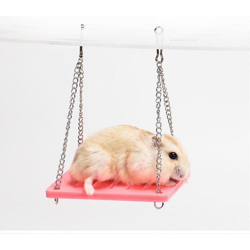 Hamstersynge i tre Smådyrsporter Hengeleketøy Hengekøyegyngeleketøy Hamsterkastanjetilbehør til kjæledyr