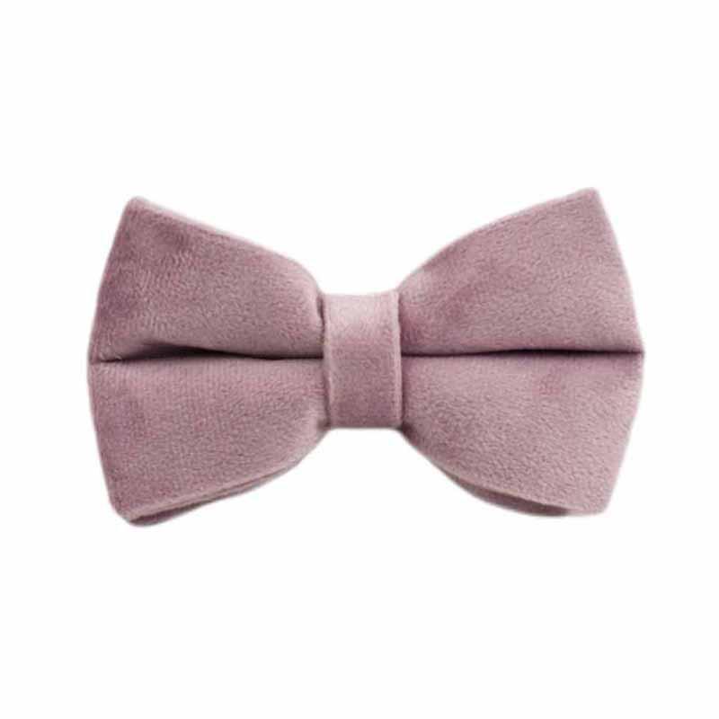 Deep Purple Pink Plush Dog Collar and Leash with Bow for All Dog Sizes Extra Small