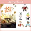 The Bad Guys Plush Toy Collection Featuring Mr. Wolf Ms. Tarantula Mr. Snake Mr. Piranha And More!