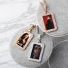 New One Custom Photo Square Medallion Pendant Iced Zircon Sublimation Hip Hop Fashion Jewelry Bling Charms Necklace-Gold Brass