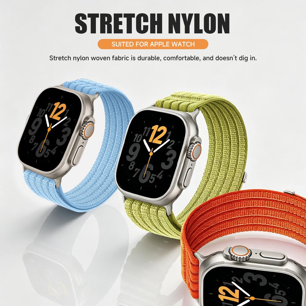 Geflochtenes Nylonarmband für Apple Watch Band Ultra 3 2 49mm 45mm 42mm Armband Iwatch Serie 11 10 9 8 7 6 SE 5 4 38 46 41mm 44mm 40mm