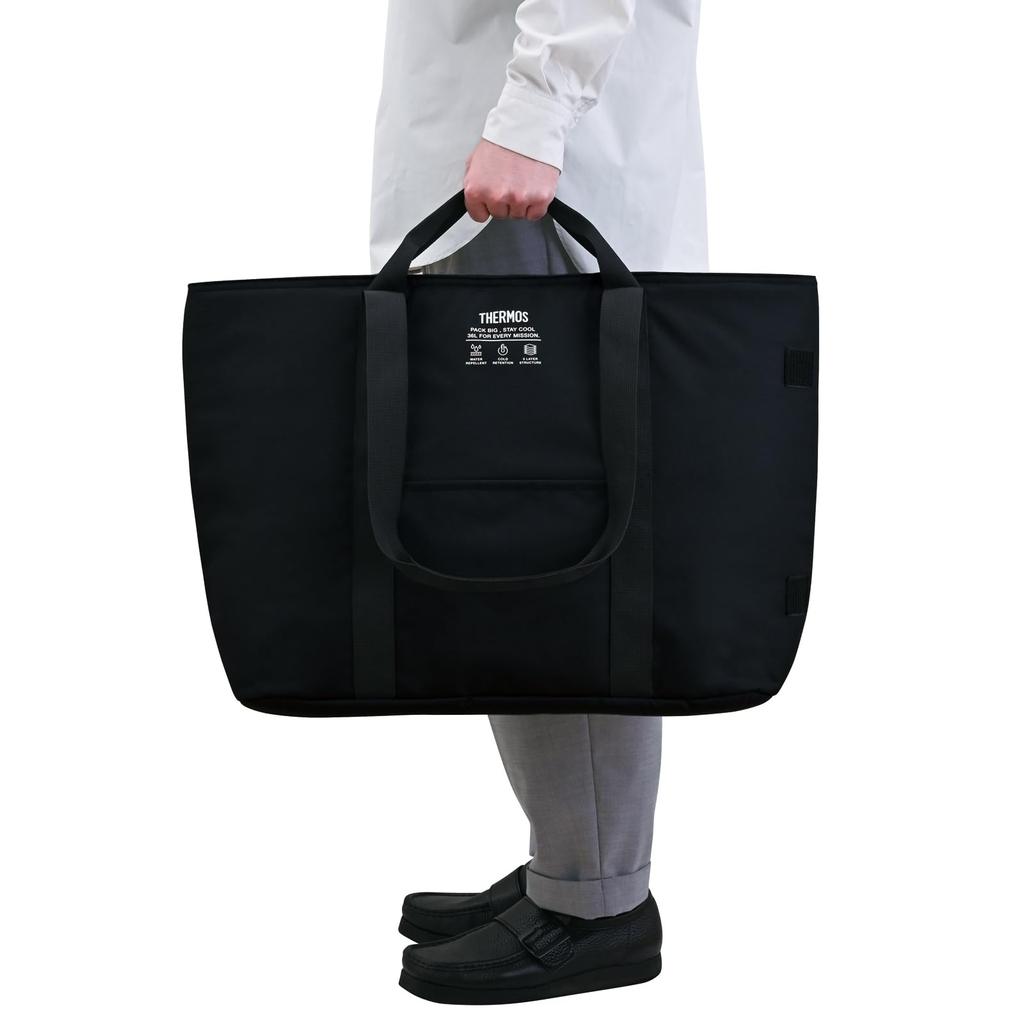 Thermos Insulated Big Tote Bag 36L All Black ALB RFQ-036