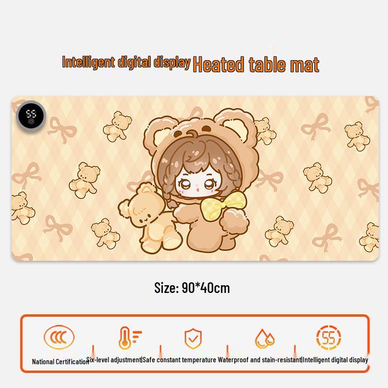 Electric Heating Desk Pad - Warm Mouse Pad for Office & Student Use