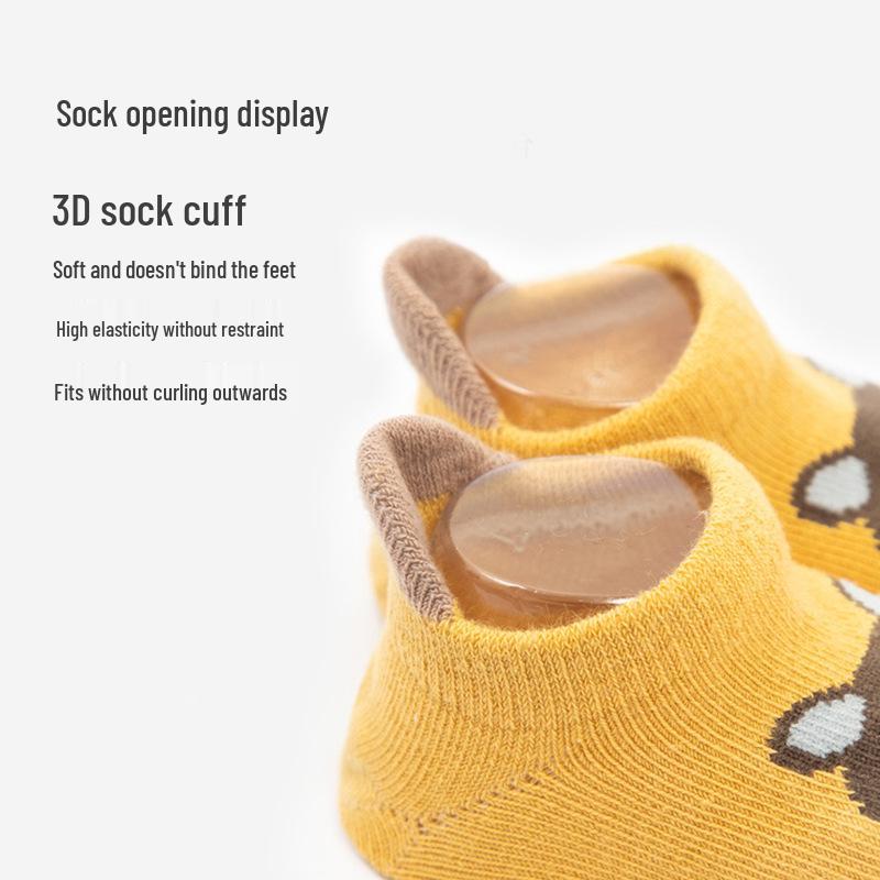 3D Cartoon Baby Trampoline Socks with Non-Slip Dots