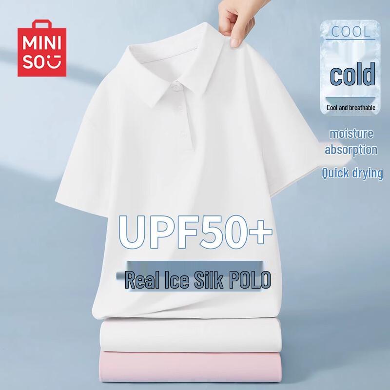 MINISO Women s Quick-Dry Sun-Protective Polo Shirt XL