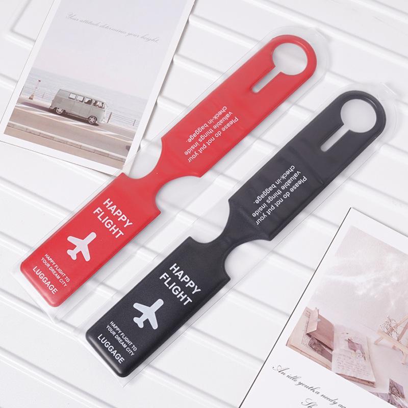 PVC Luggage Tag: Anti-lost Creative Suitcase Label for Travel Trolley & Boarding Pass