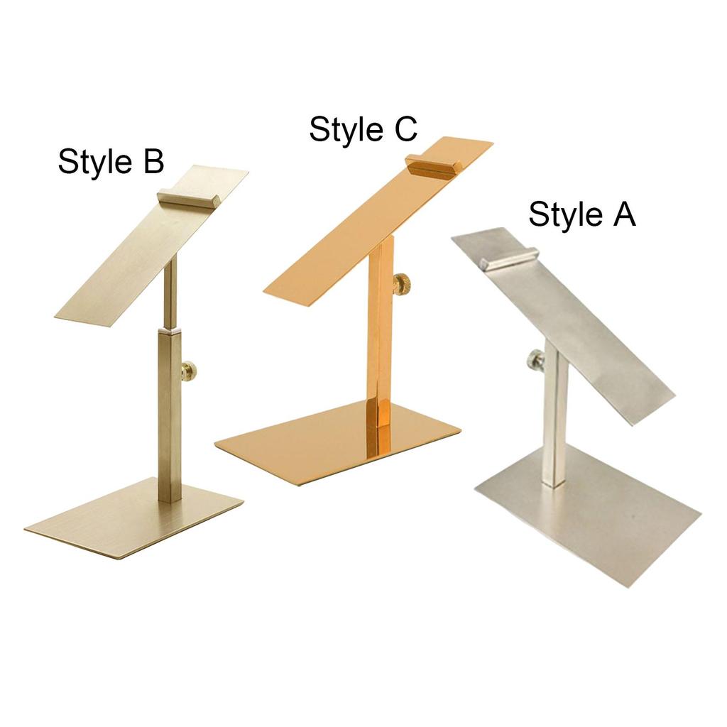 Stainless Steel display for shoe Stand, Polished Holder Shoe Riser for Store Decoration Leather Shoe Sports Shoes