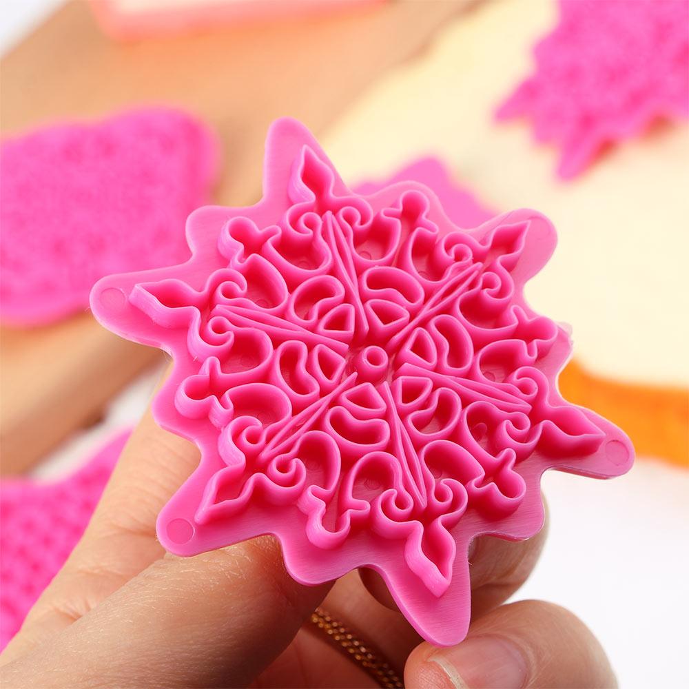 Polymer 5pcs/set Mandala Lace Pattern DIY Embossing Stamp Tool Clay Sculpture Clay Molds Mould