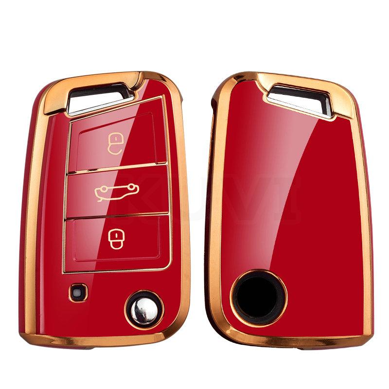 

Tpu Car Key Case Cover For Volkswagen Vw Polo Golf 7 Mk7 Tiguan Passat For Skoda Octavia Kodiaq Karoq Seat Ateca Leon Key Bag