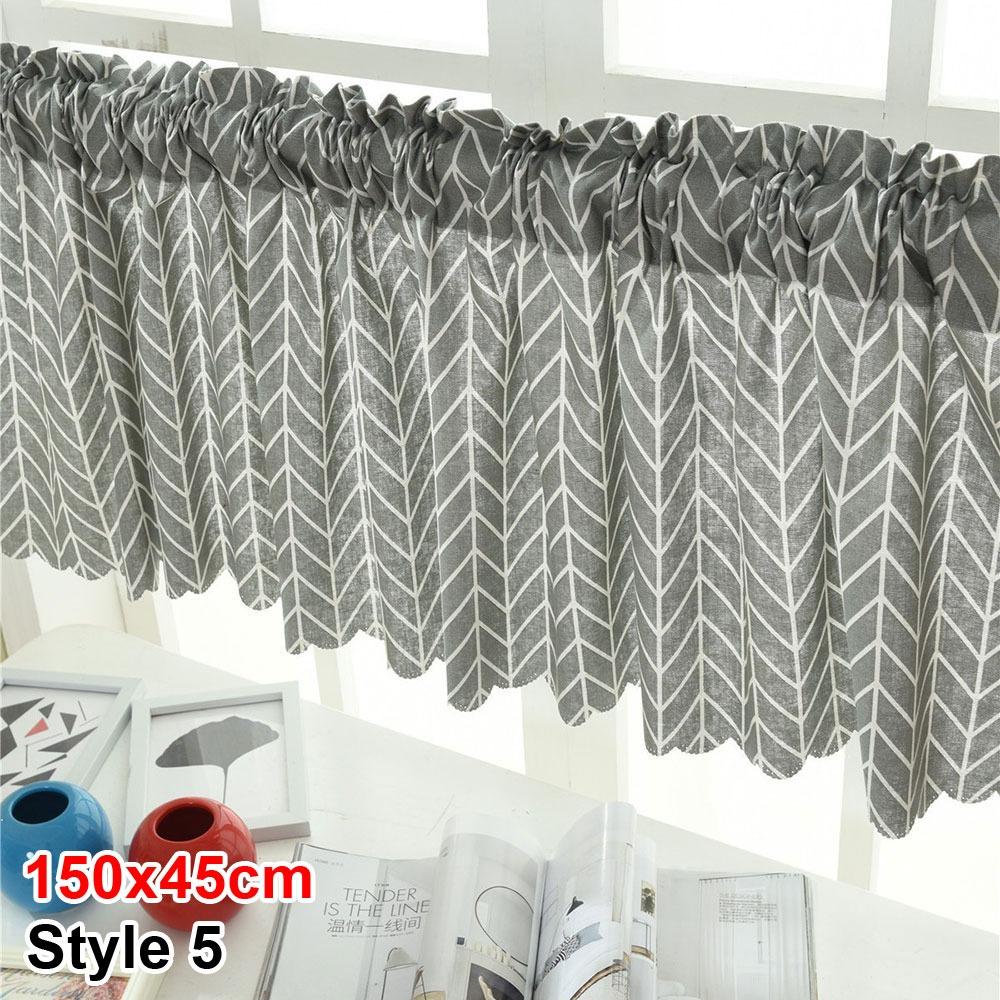 

1 шт. Поліестерова віконна штора з ламбрекеном, поділ, віконні драпірування для дверцят шафи, спальні Style 5