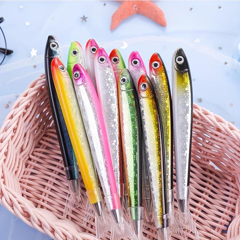10pcs Random New Special Creative Fish Ballpoint Pen Ocean Signature for Stationery School Office Supply Writing Pen,  Weird Items,school Supplies