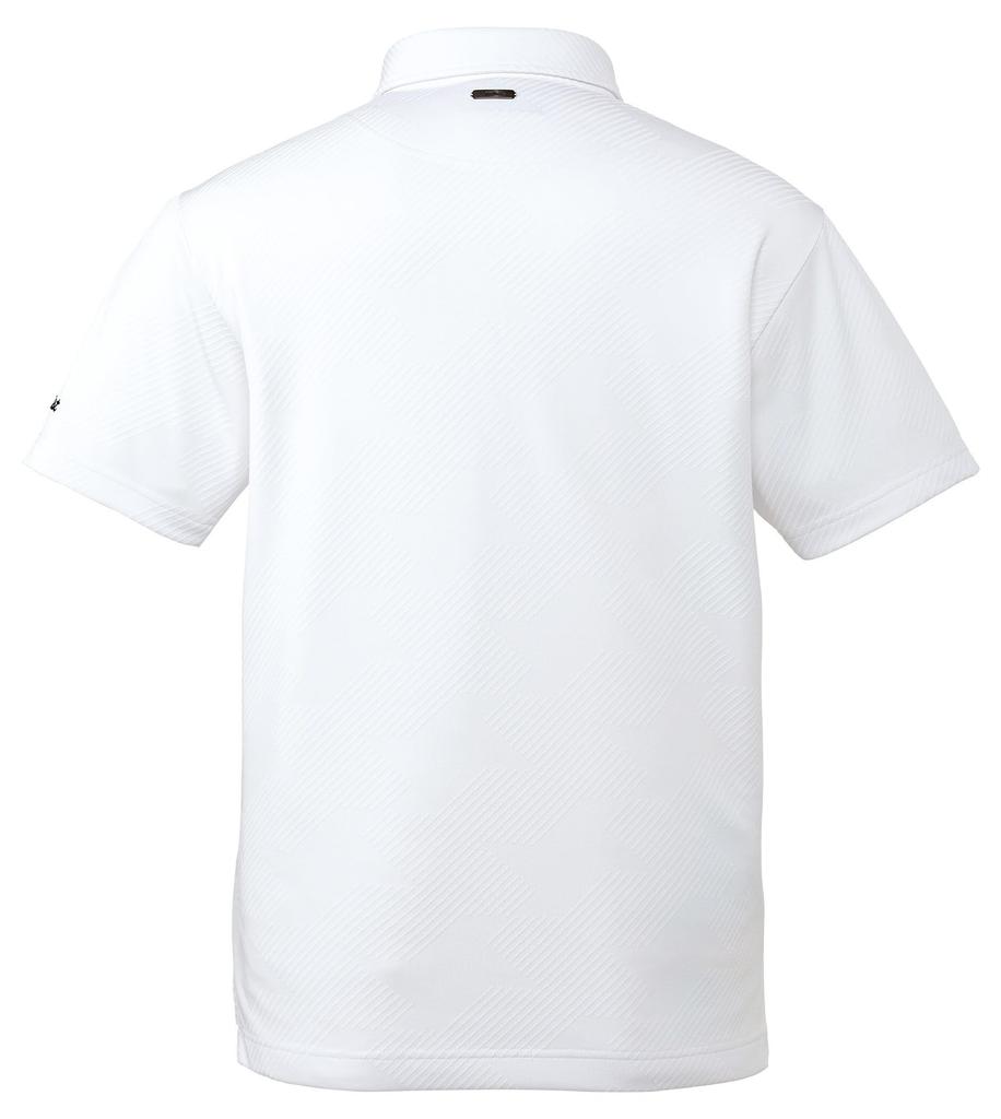 Genuine X Titleist Jacquard Size L [Mercedes-Benz Collection] Mercedes-Benz Button-Down Shirt, White,
