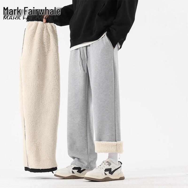 Mark Fairwhale Men's Autumn/Winter Outdoor Fleece-lined Casual Pants