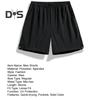 Herren-Shorts, einfarbiges Design, elastische Taille, Sport-Shorts mit Taschen, atmungsaktive Shorts im Casual-Stil