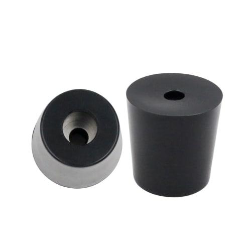 winova Furniture Rubber Bumper Pads, Shockproof, Anti-Slip, with Washers, Black, for Furniture Legs and Floor Protection, Screws Sold Separately, Set