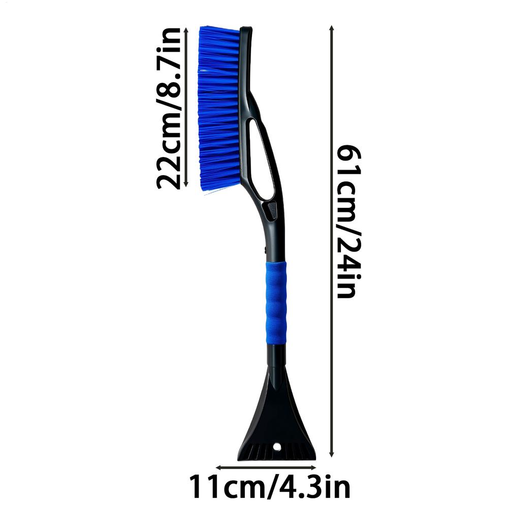 Car Snow Brush Outdoor Car Window Windshield Snow Ice Brush Shovel With Ergonomic Grip For Vehicle Glass Snowy Day Outdoor