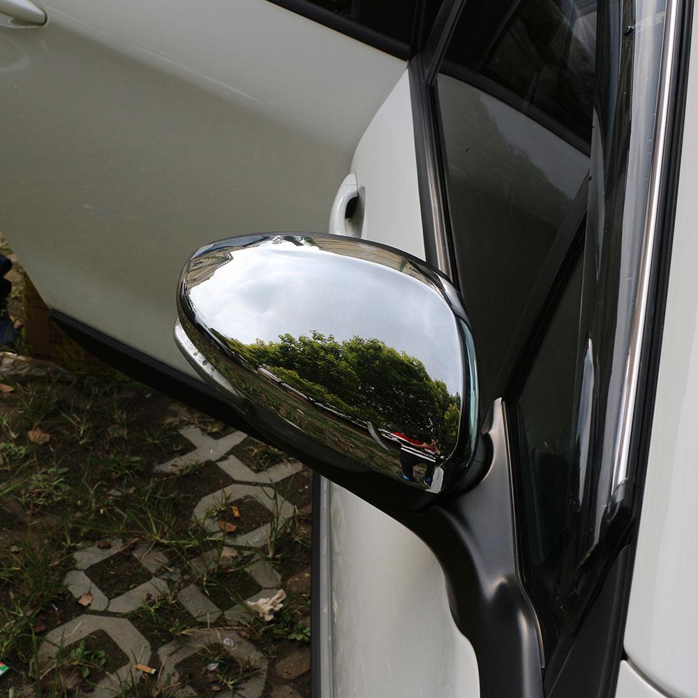 2 ks pro Peugeot 2008 2014-2018 Kryt zrcátka bočního zpětného zrcátka auta Kryt křídla Samolepka Vnější pouzdro Ozdobný kryt Stříbrný