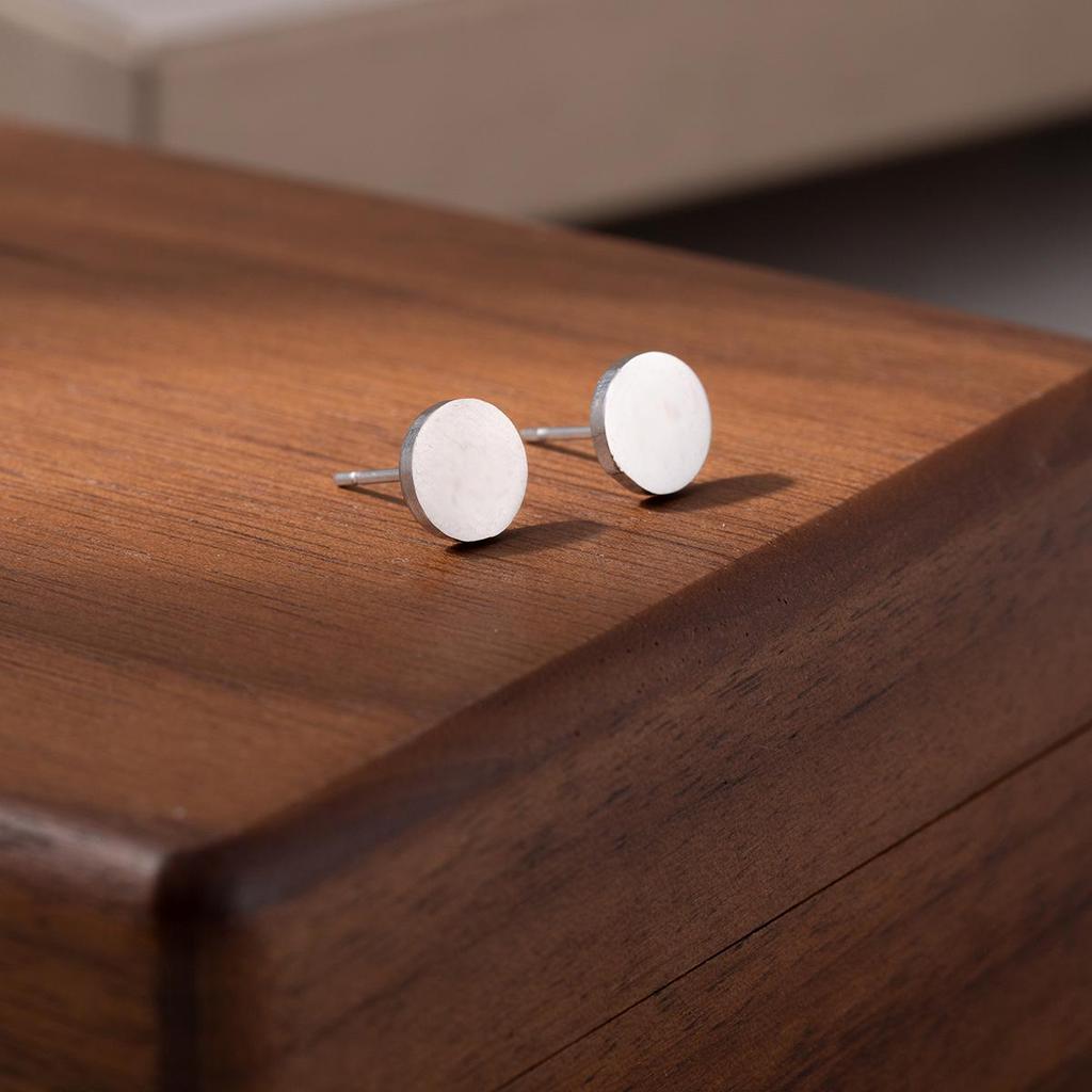 European & American Style Titanium Steel Star, Moon & Bowknot Stud Earrings for Women