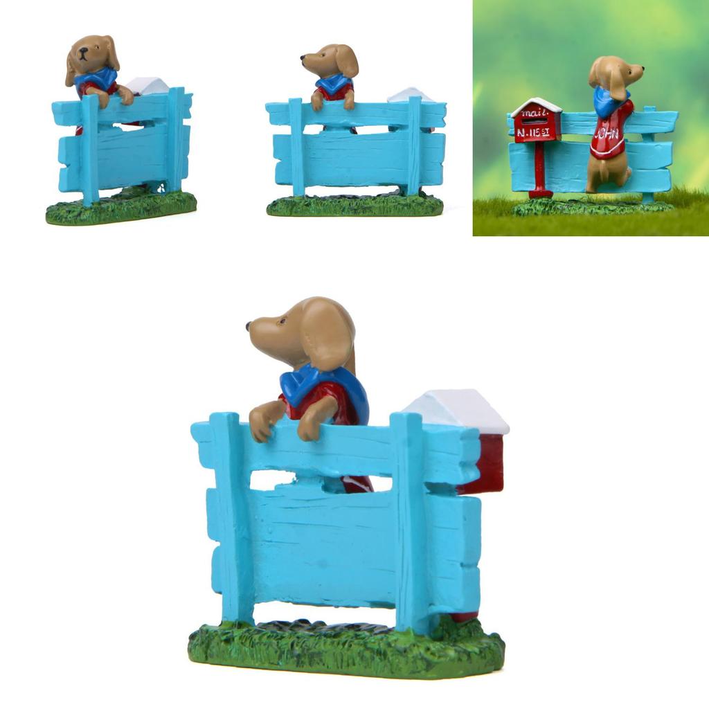 Lawn Dog Sign Resin Ornament For Garden And Promotional Gifts