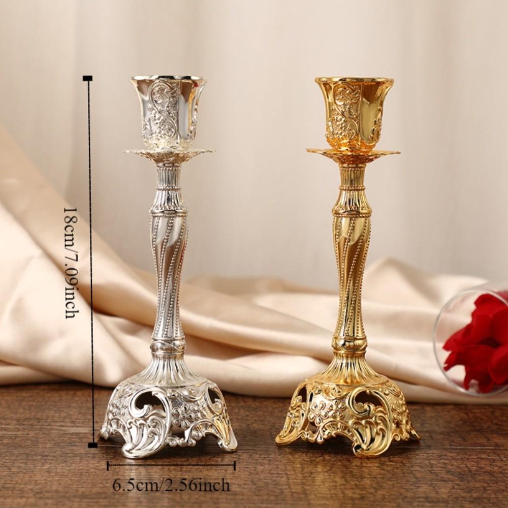 Retro Retro Candlestick European Style Metal Candle Stand Wedding Candlestick  Anniversary