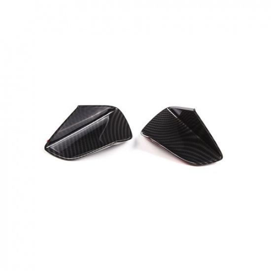 Carbon fiber look Cover trims Body Door Handle Bowl for Corvette C7 2014-