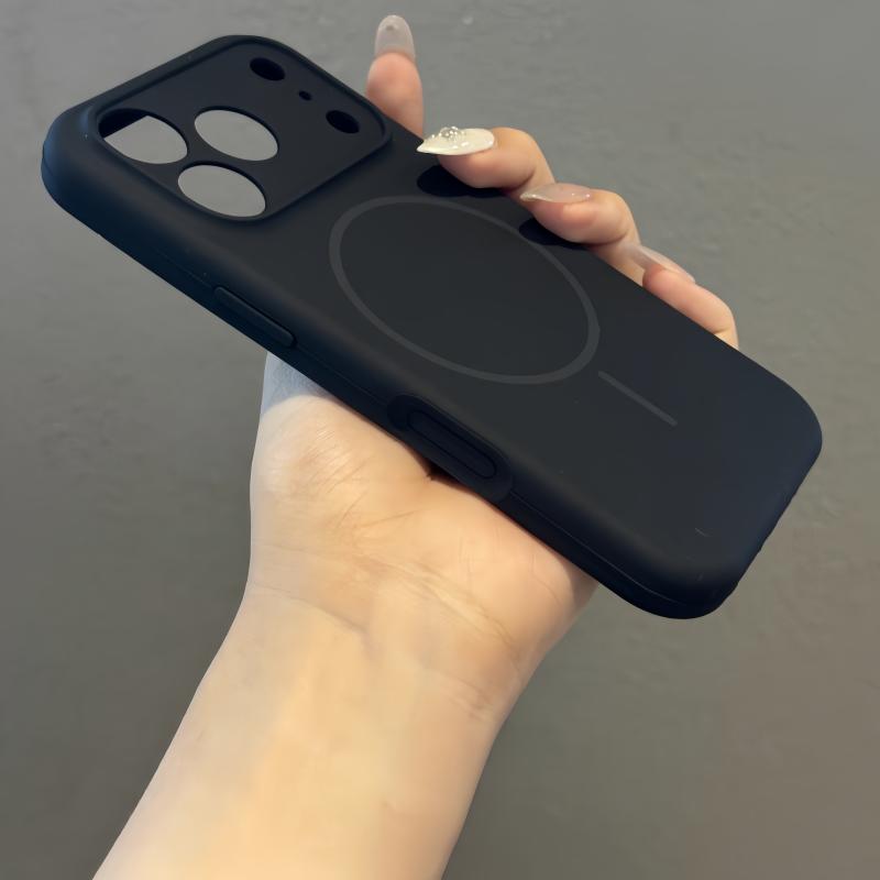 Liquid Silicone Original Phone Case for iPhone 17 Air 16 15 14 13 17 Pro Max Plus For Magsafe Shockproof Matte Soft Cover