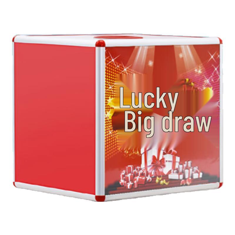 30CM Large Aluminum Alloy Lottery Raffle Box