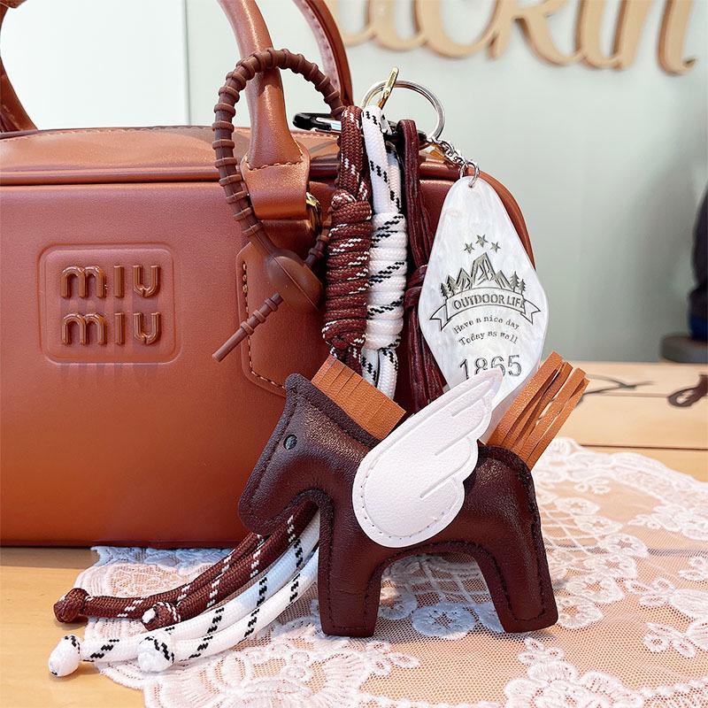 

Retro Dachshund Puppy Keychain with Miu-Style Chocolate Braided Rope Lanyard