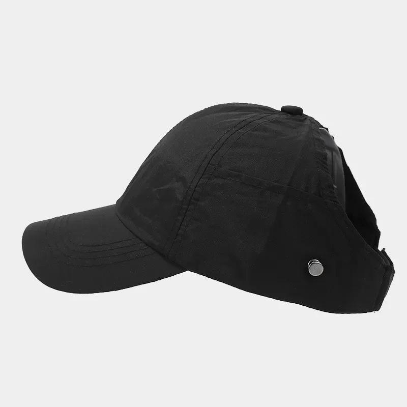 

Spring and Summer Polyester Solid Casquette Baseball Cap Adjustable Snapback Hats for Women 09 56-60cm adjustable& 8Y чорний