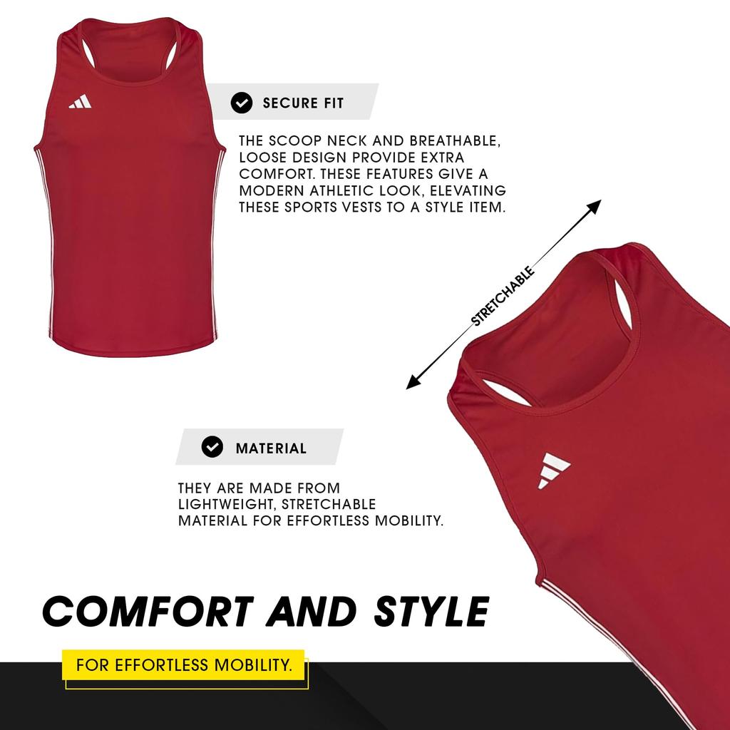 Adidas Boxing Vest ADIBTT02 Size (Red, 150/XS)